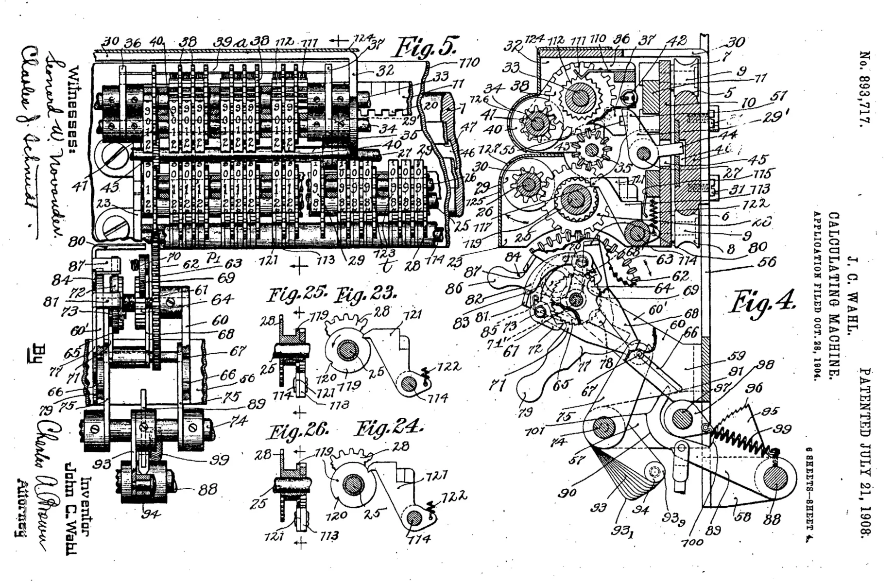 Illustration from the Wahl patent