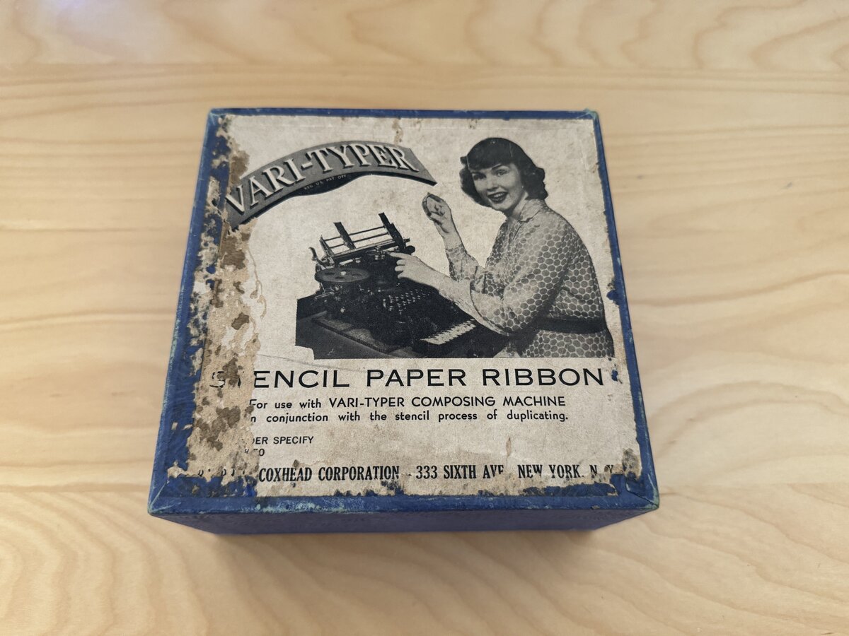 Varityper paper ribbon