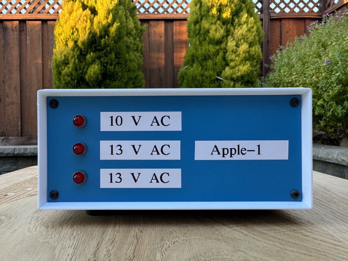 The completed Apple-1 power supply