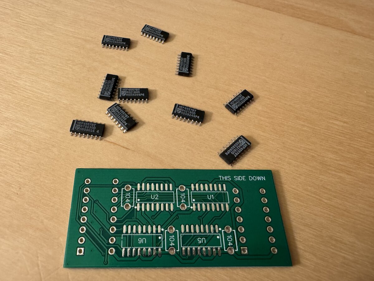 Philips HEF4557BT chips