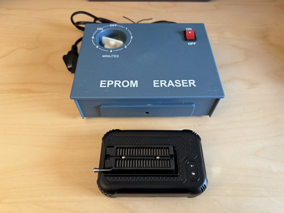 EPROM eraser and programmer