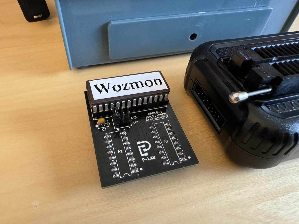 Wozmon programmed and installed