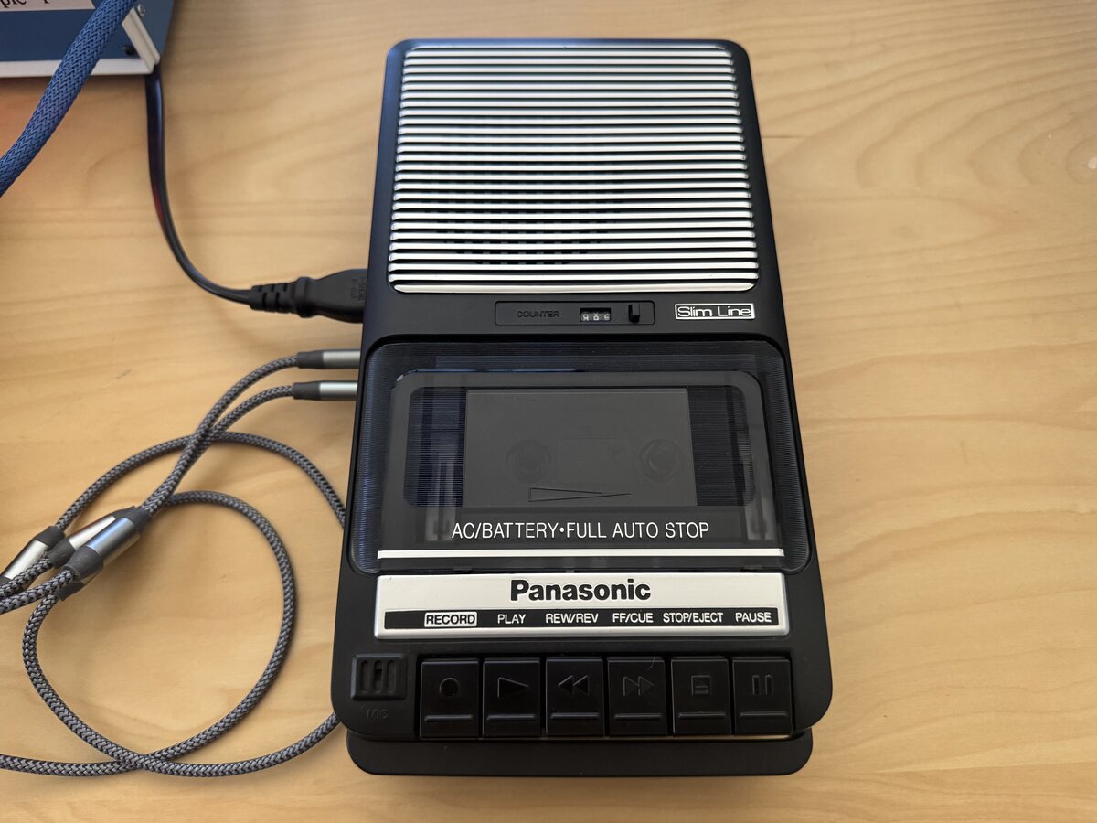 The Panasonic RQ-2102 tape recorder