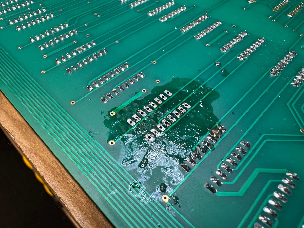 Desoldering the IC sockets