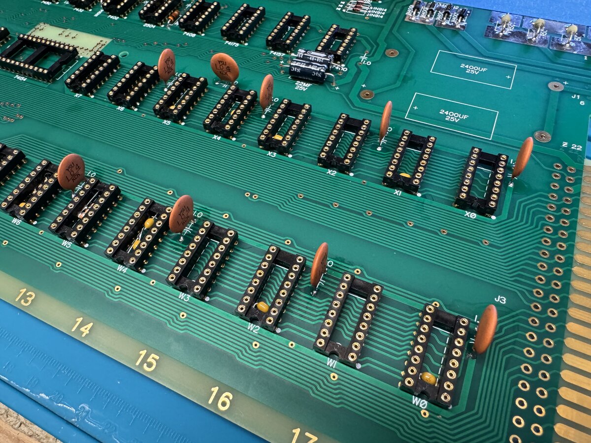 Decoupling capacitors in the memory section