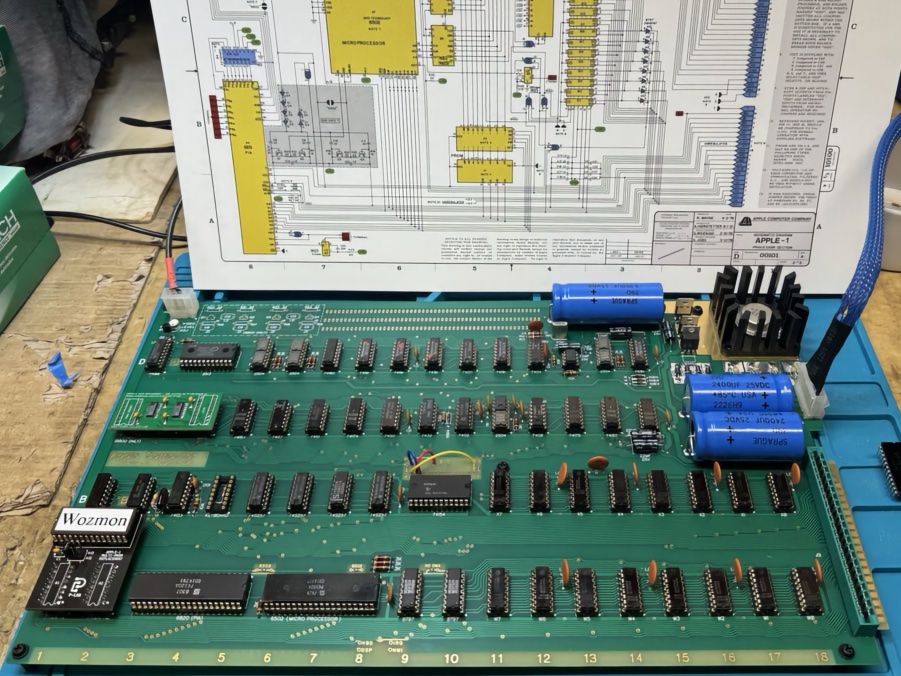 Fully-populated Apple-1 board