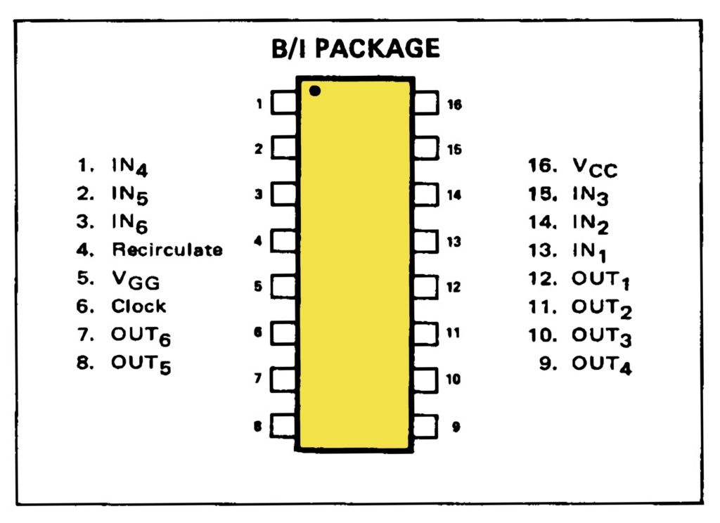 Signetics 2519 pinout