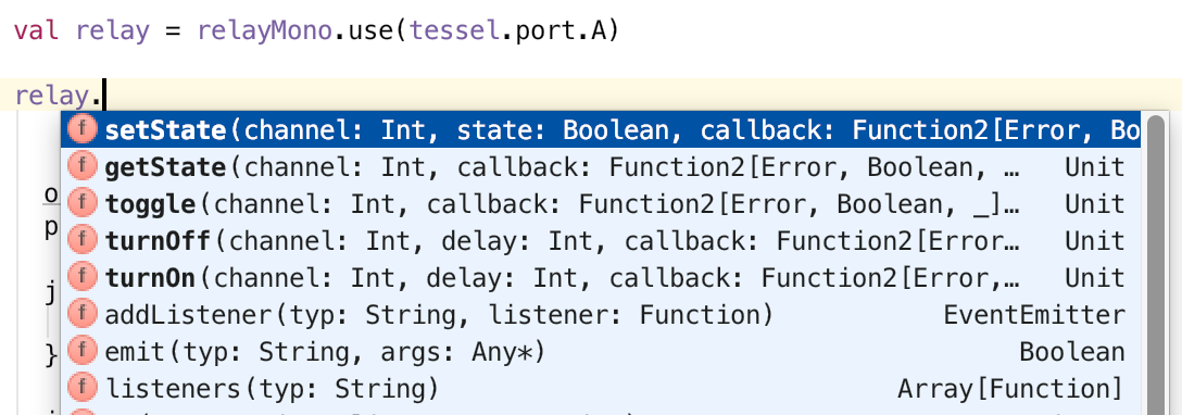 Code completion in IntelliJ
