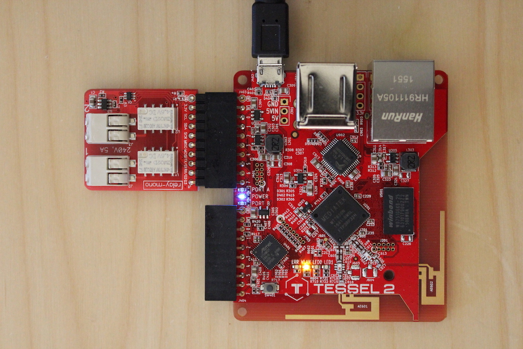 Tessel 2 and its relay module