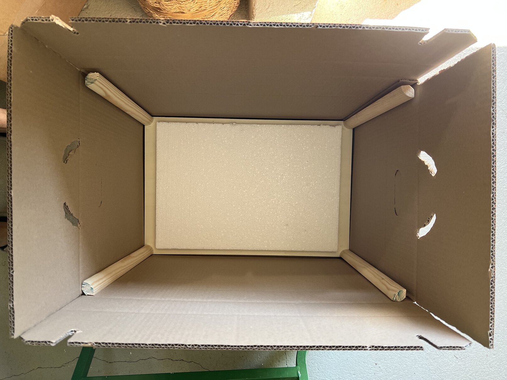 The frame in the outer box