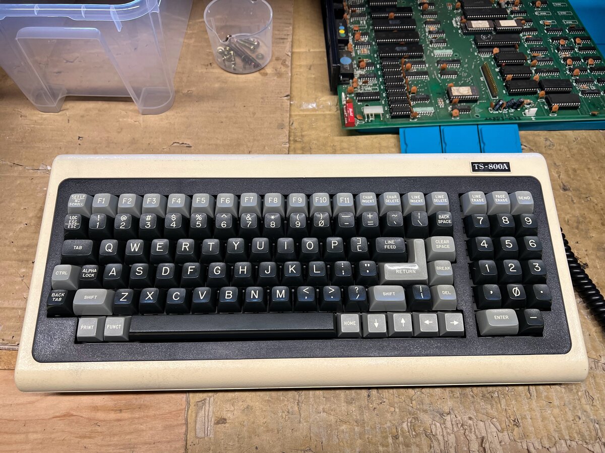 The keyboard cleaned