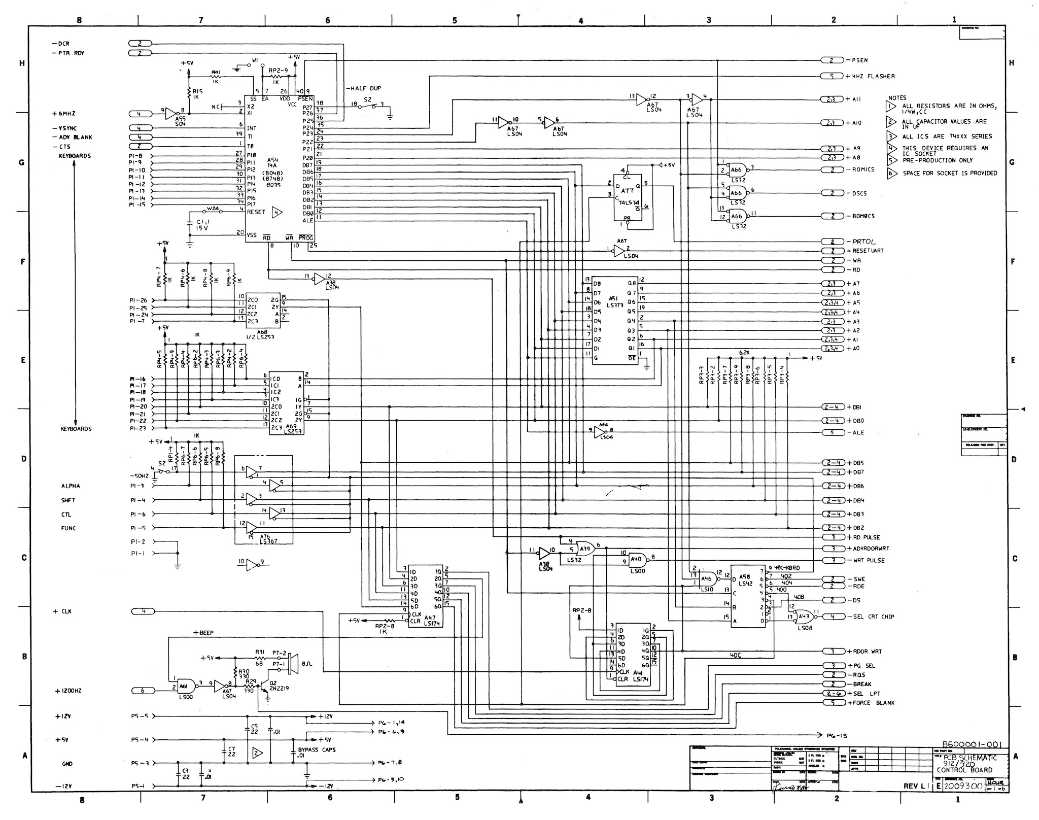 First page of the schematics